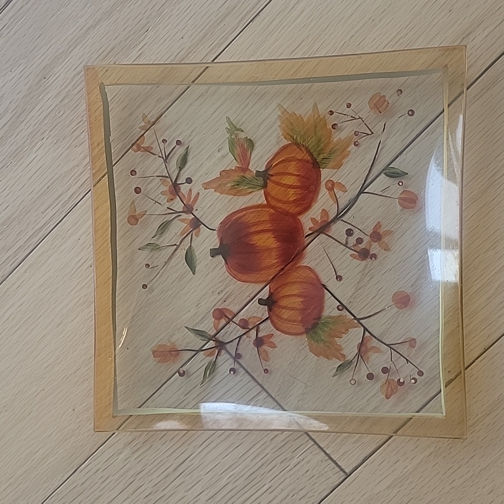 Yankee Candle rare pumpkin crackle tray
